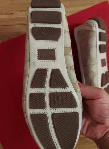 Coach Ballet Flat light khaki & cream size 8 - Picture 4 of 8